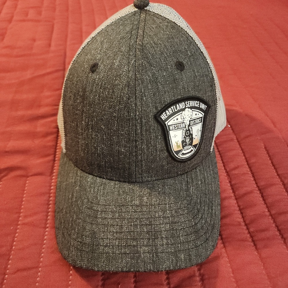 The Game Heartland Service Unit Western District Trucker Hat Gray Snapback